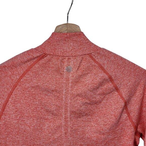 Athleta Womens Half-Zip Pullover Sweatshirt Orange M - Picture 5 of 8